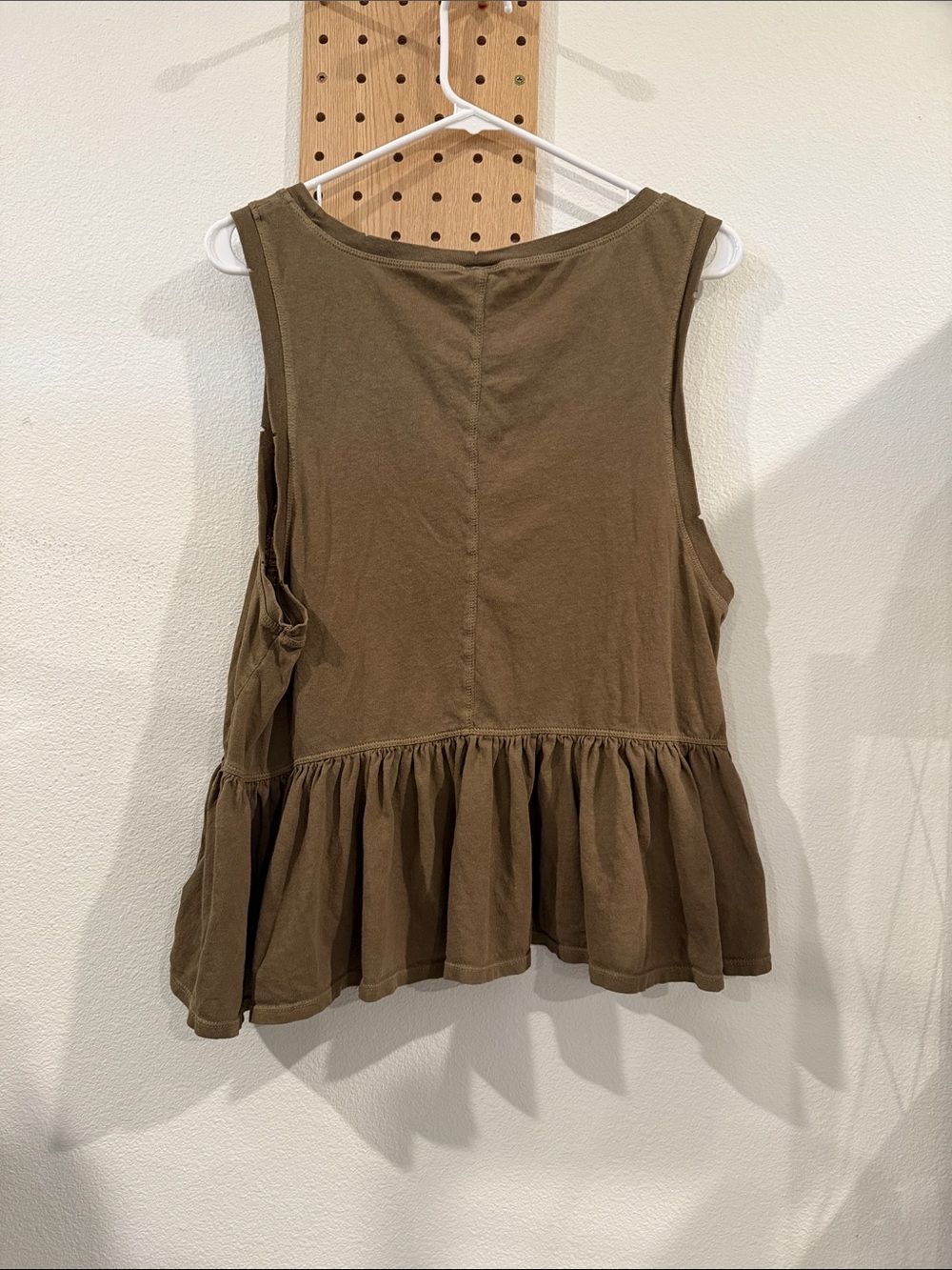 We The Free Olive Green Peplum Tank with Pocket - Picture 4 of 4